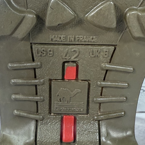 Le Chameau Men's Nairobi Boots Size 9 Brown Rubber Leather Lined Discontinued 6" - Picture 11 of 16